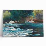 Realism Art Prints - The Rapids, Hudson River by Winslow Homer Nature Art