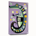 Children’s Wall Decor – Playful Geometric Seahorse Illustration