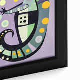 Children’s Wall Decor – Playful Geometric Seahorse Illustration