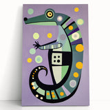 Children’s Wall Decor – Playful Geometric Seahorse Illustration