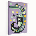 Children’s Wall Decor – Playful Geometric Seahorse Illustration