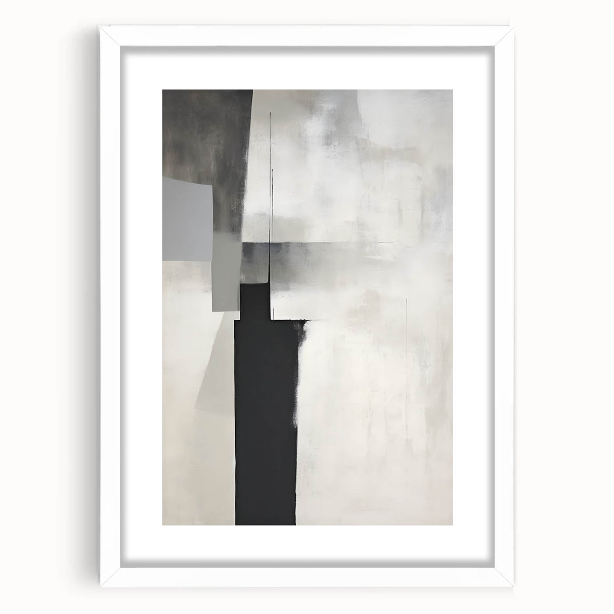 Acrylic Dining Room Artwork – Black & White Minimalist Print