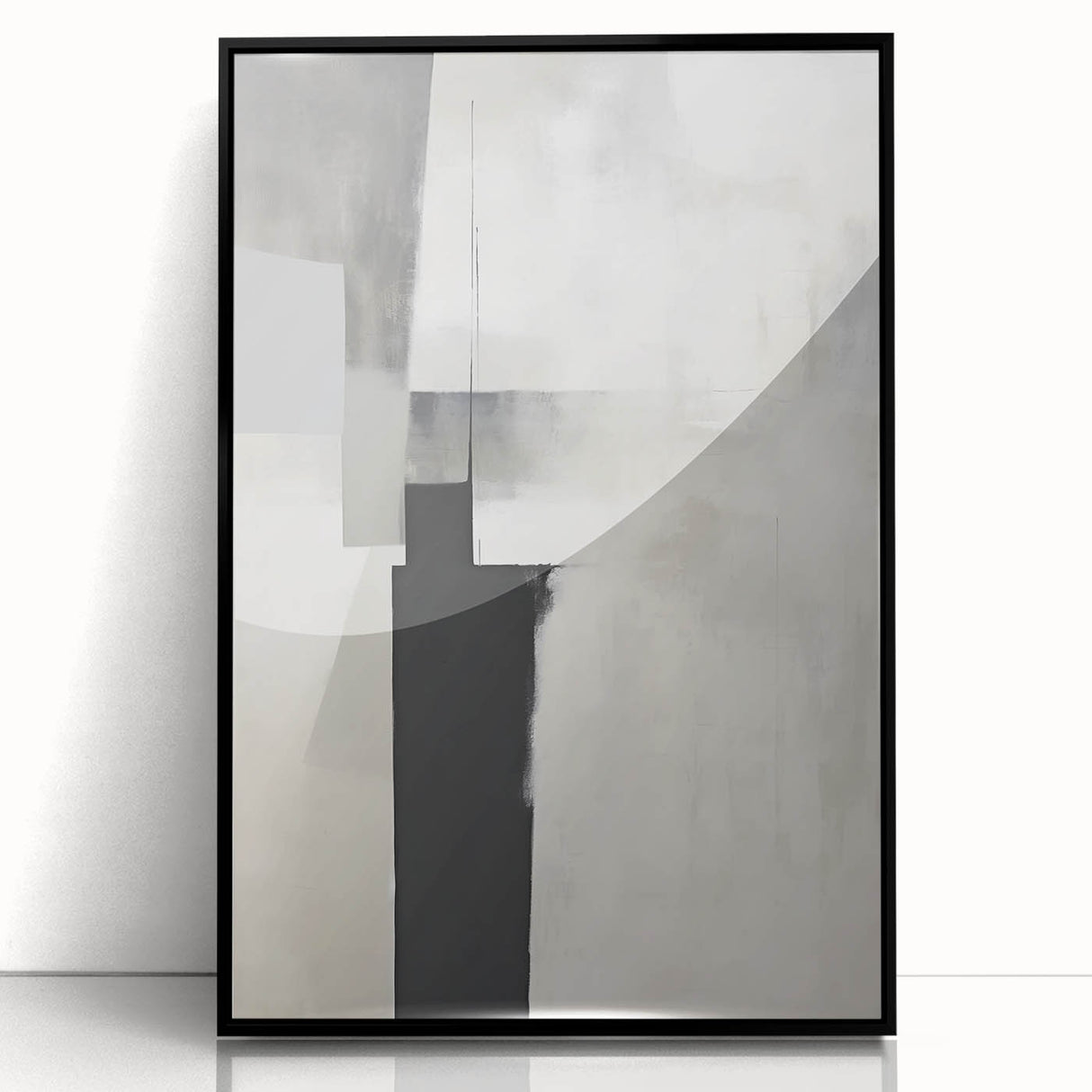 Acrylic Dining Room Artwork – Black & White Minimalist Print