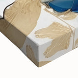 Elegant Blue Floral Living Room Wall Art - Modern Canvas Print