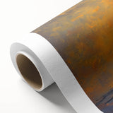 Abstract landscape wall art on rolled canvas, showcasing vibrant colors and fluid shapes, perfect for modern decor. Packaged securely in a cardboard tube.