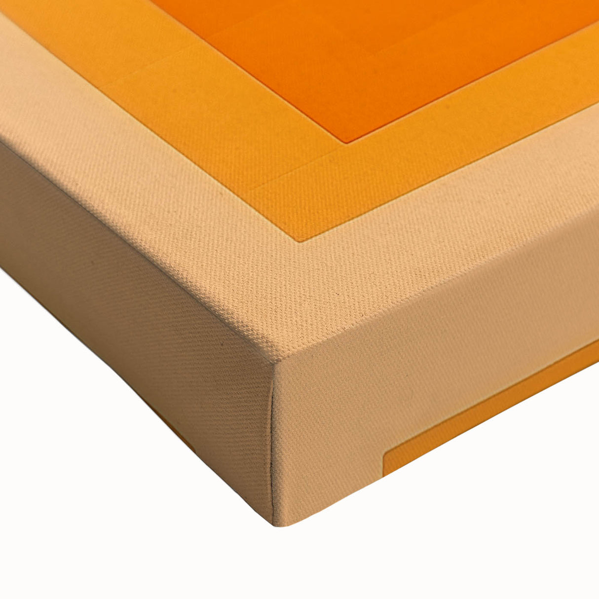 Geometric Abstract Wall Decor – Radiant Orange Concentric Art