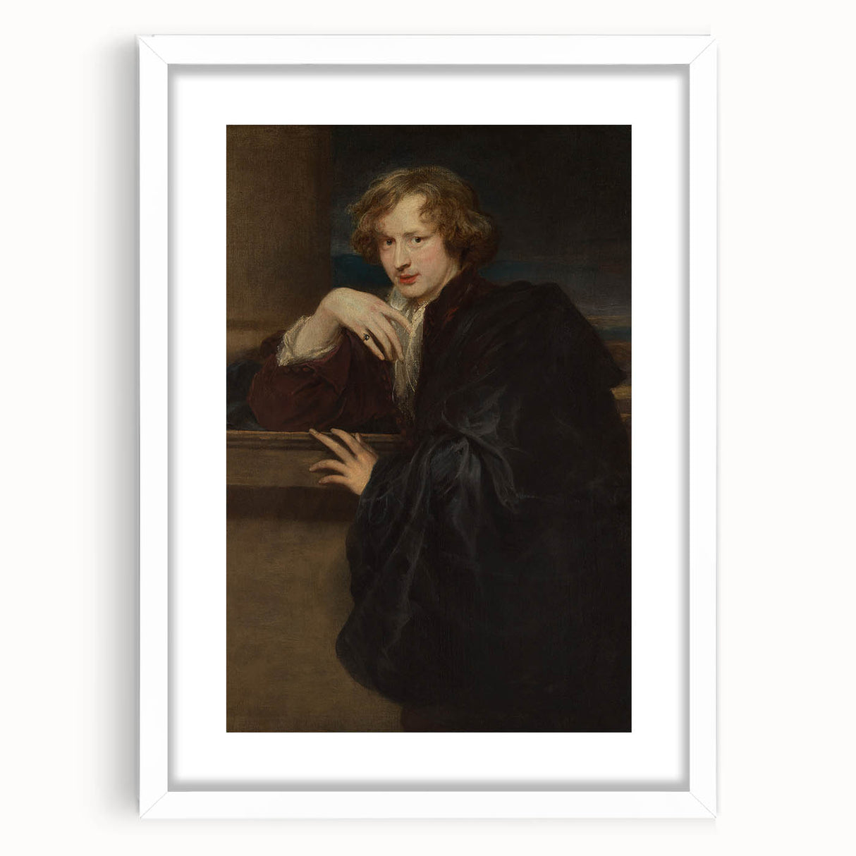Baroque Portrait of Elegance - Classic Antique Art Print