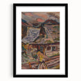 Expressionism Wall Art - Vibrant Mountain Morning Scene Painting
