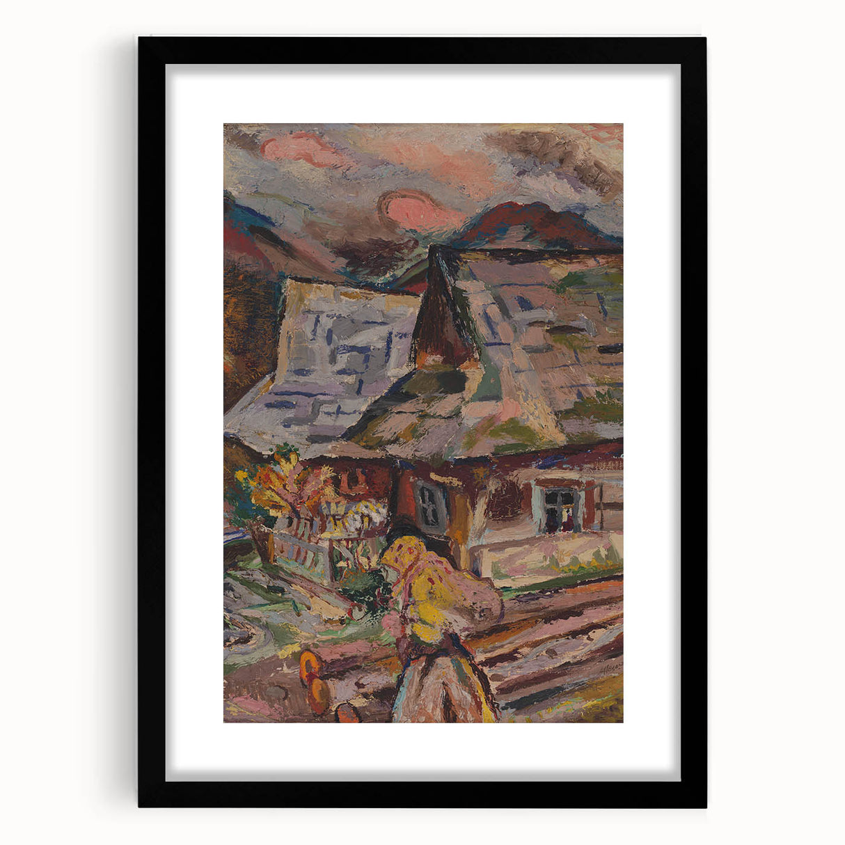 Expressionism Wall Art - Vibrant Mountain Morning Scene Painting