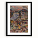 Expressionism Wall Art - Vibrant Mountain Morning Scene Painting