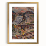 Expressionism Wall Art - Vibrant Mountain Morning Scene Painting