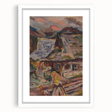 Expressionism Wall Art - Vibrant Mountain Morning Scene Painting