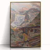 Expressionism Wall Art - Vibrant Mountain Morning Scene Painting