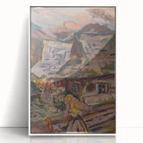 Expressionism Wall Art - Vibrant Mountain Morning Scene Painting