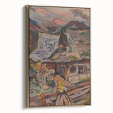 Expressionism Wall Art - Vibrant Mountain Morning Scene Painting