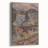 Expressionism Wall Art - Vibrant Mountain Morning Scene Painting