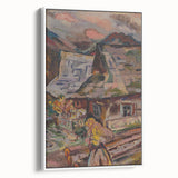 Expressionism Wall Art - Vibrant Mountain Morning Scene Painting