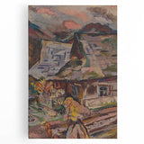Expressionism Wall Art - Vibrant Mountain Morning Scene Painting