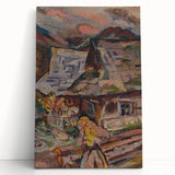 Expressionism Wall Art - Vibrant Mountain Morning Scene Painting