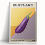 Acrylic print of colorful fruits in art deco style, framed in white, suitable for modern nursery decor.