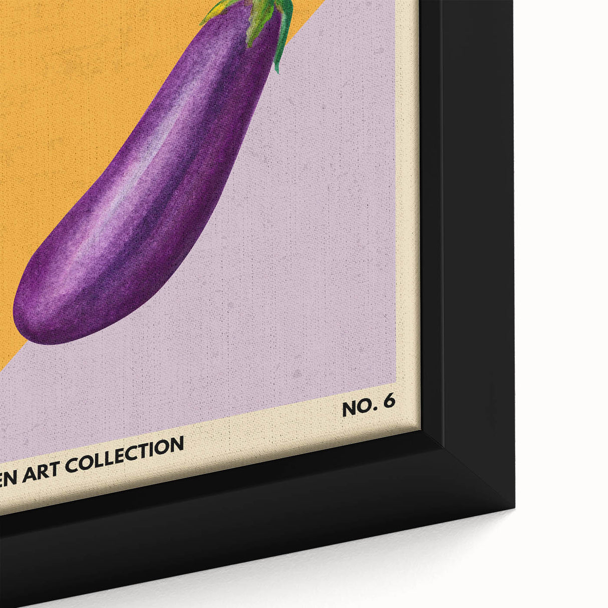 Extra large black wall art on canvas featuring a textured close-up of colorful fruits, ideal for living room decor.
