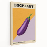 Large stretched canvas featuring a colorful fruit design, ideal for kitchen wall art.