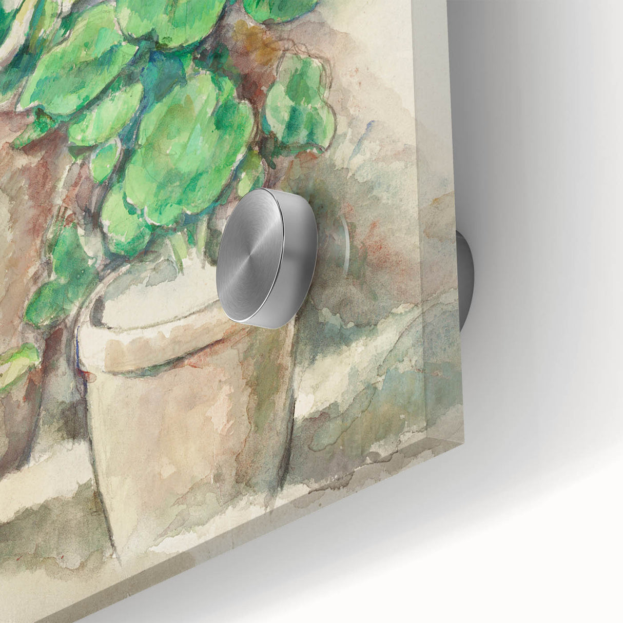 Impressionist Wall Art - Geraniums in Pots - Cezanne’s Botanical Art Print