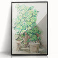 Impressionist Wall Art - Geraniums in Pots - Cezanne’s Botanical Art Print
