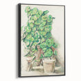 Impressionist Wall Art - Geraniums in Pots - Cezanne’s Botanical Art Print