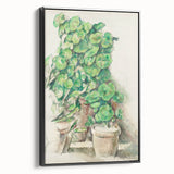 Impressionist Wall Art - Geraniums in Pots - Cezanne’s Botanical Art Print