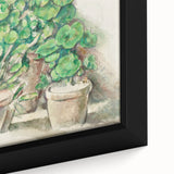 Impressionist Wall Art - Geraniums in Pots - Cezanne’s Botanical Art Print