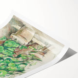 Impressionist Wall Art - Geraniums in Pots - Cezanne’s Botanical Art Print