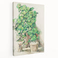 Impressionist Wall Art - Geraniums in Pots - Cezanne’s Botanical Art Print