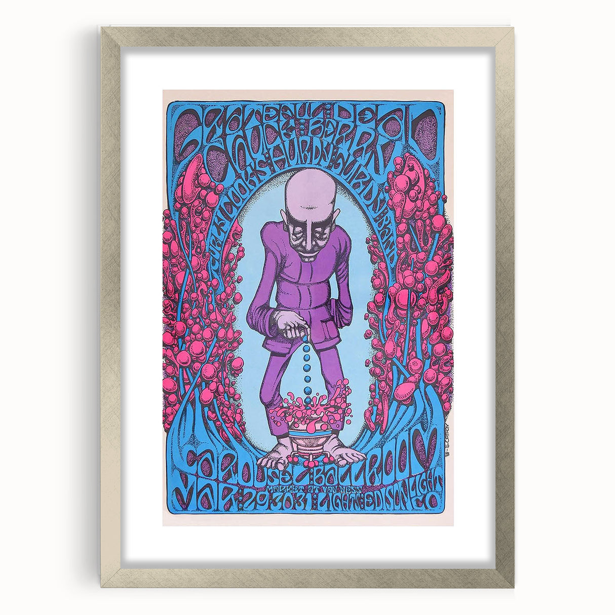 Grateful Dead Retro Wall Art – Vintage Psychedelic Concert Print