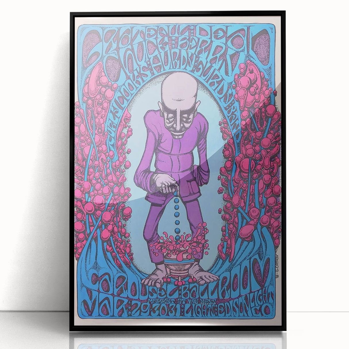 Grateful Dead Retro Wall Art – Vintage Psychedelic Concert Print