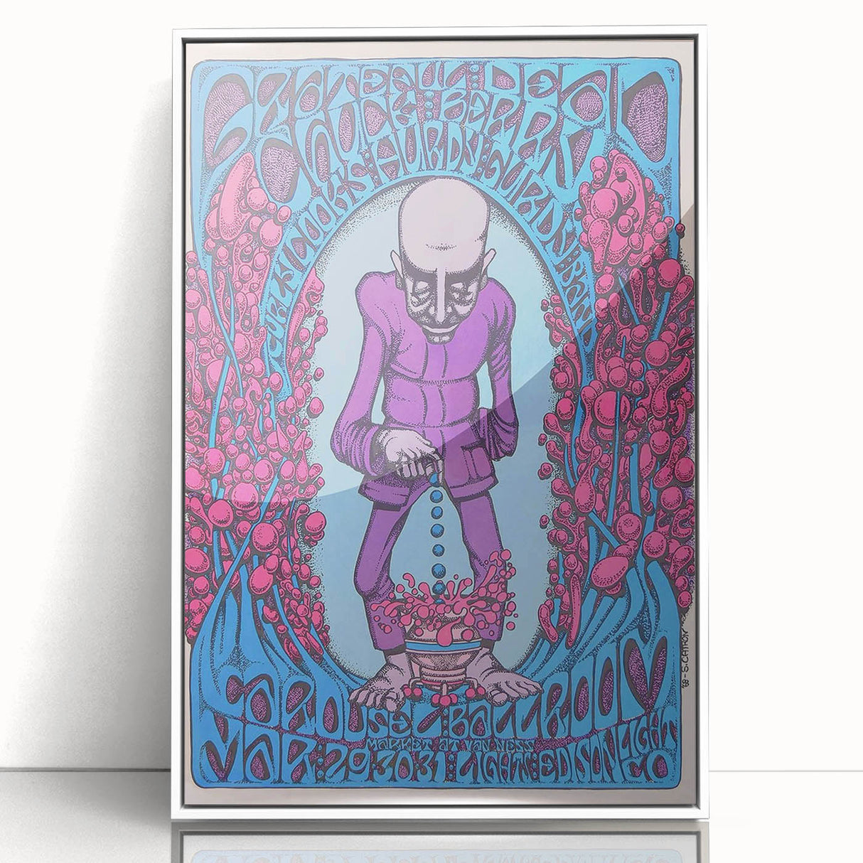 Grateful Dead Retro Wall Art – Vintage Psychedelic Concert Print