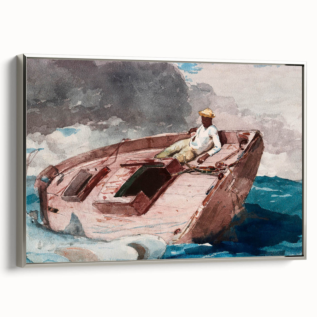 Realism Art Prints - The Gulf Stream by Winslow Homer Nautical Scene Art