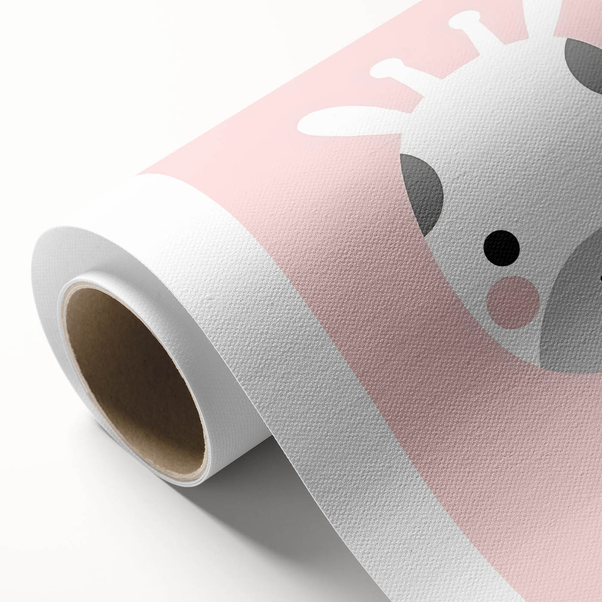 Nursery Wall Art – Adorable Pink Giraffe Illustration for Kids