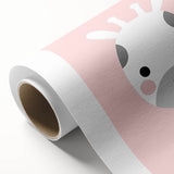 Nursery Wall Art – Adorable Pink Giraffe Illustration for Kids