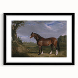 A Clydesdale Stallion by John Frederick Herring - Romantic Art Print
