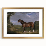 A Clydesdale Stallion by John Frederick Herring - Romantic Art Print