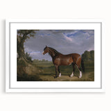 A Clydesdale Stallion by John Frederick Herring - Romantic Art Print