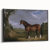 A Clydesdale Stallion by John Frederick Herring - Romantic Art Print
