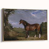 A Clydesdale Stallion by John Frederick Herring - Romantic Art Print