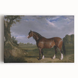 A Clydesdale Stallion by John Frederick Herring - Romantic Art Print