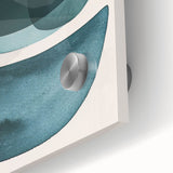 Contemporary Dining Art Pieces – Teal & Blue Abstract Wall Print