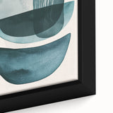 Contemporary Dining Art Pieces – Teal & Blue Abstract Wall Print