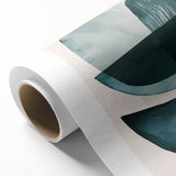 Contemporary Dining Art Pieces – Teal & Blue Abstract Wall Print