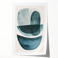 Contemporary Dining Art Pieces – Teal & Blue Abstract Wall Print