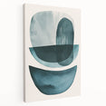 Contemporary Dining Art Pieces – Teal & Blue Abstract Wall Print